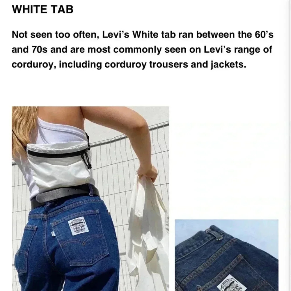 Levi's VTG White Tab Made In USA 12Slim - Picture 9 of 12
